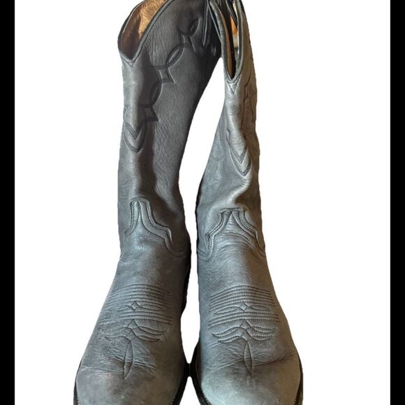 Abilene Western Cowboy Leather Men Boots Size 9.5D
